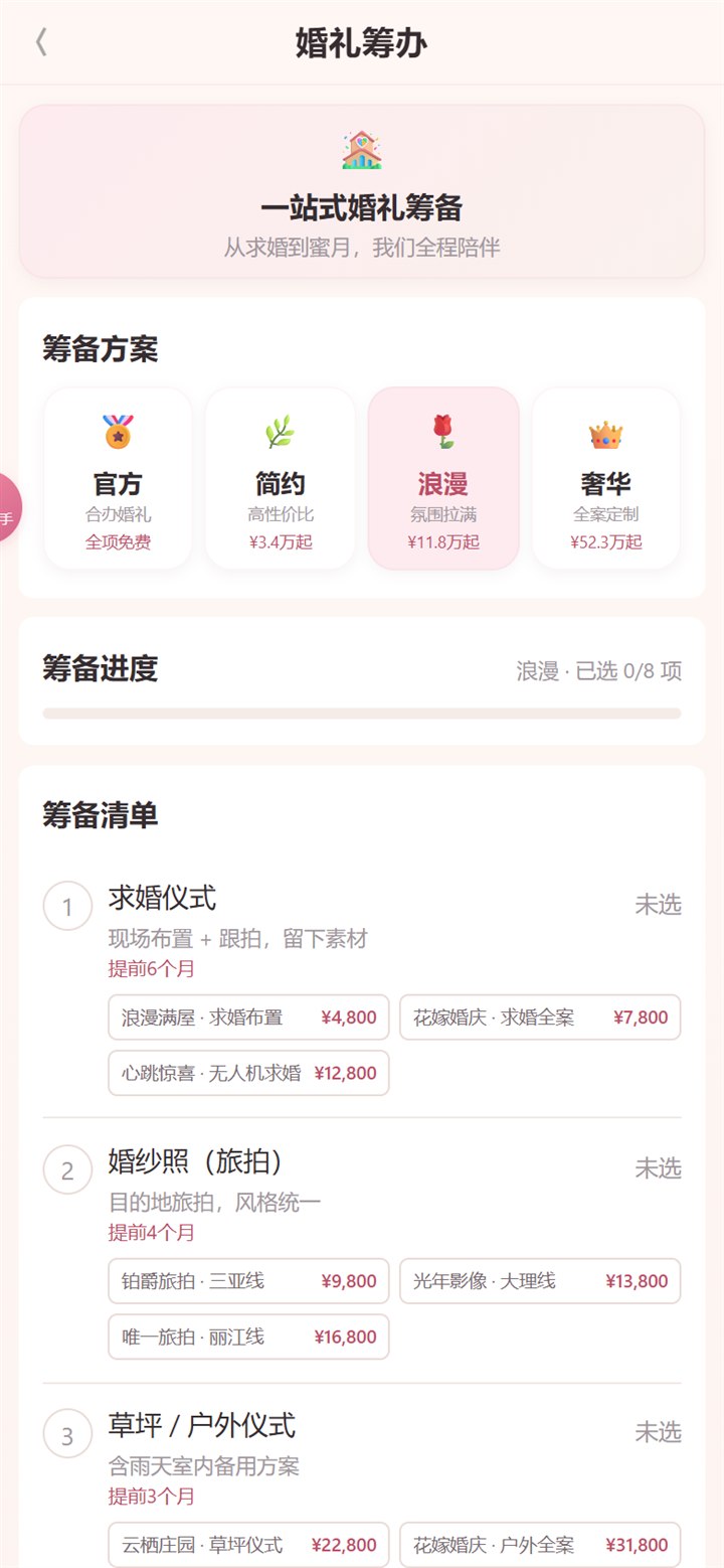 婚礼筹办